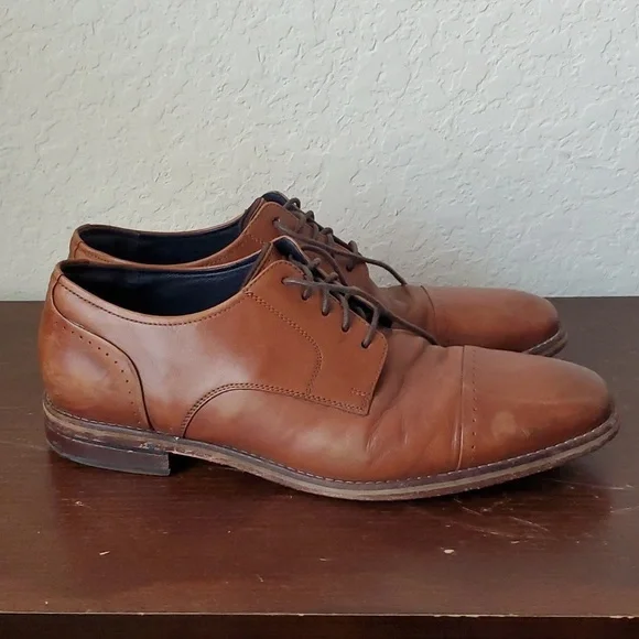 EUC. Cole Haan Men's Grand 2.0 Cap-Toe Oxford Size 11.5M, British Tan